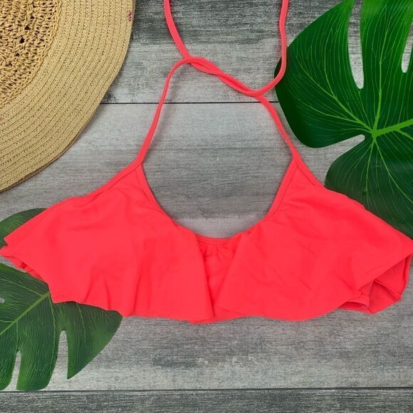 Victoria’s Secret Ruffle Front Bikini Top – Size Medium - Picture 2 of 9